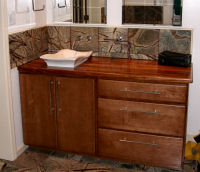 African Mahogany Vanity
