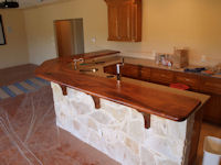 Mesquite Bar Top and Corbels