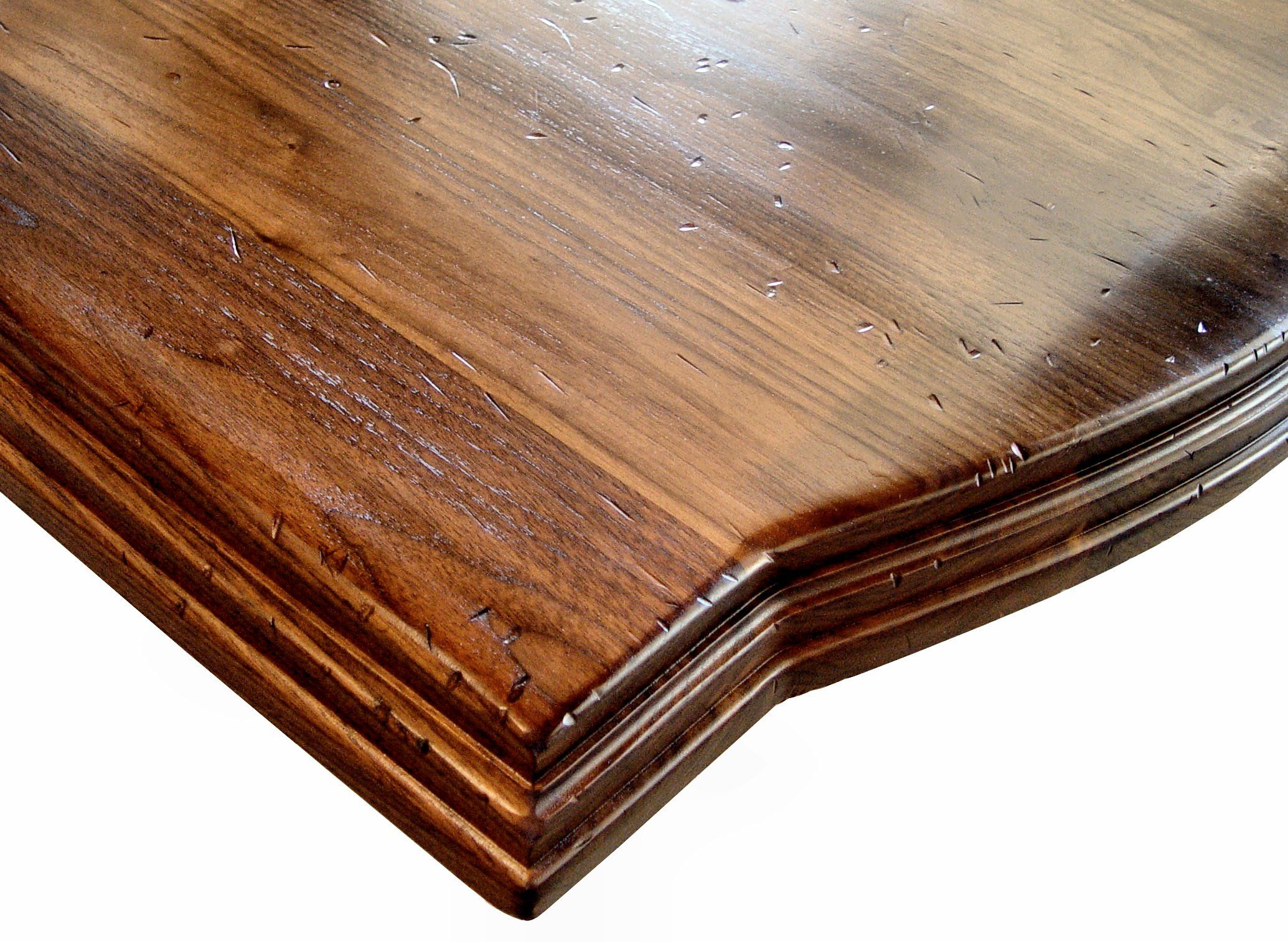 Custom Wood Countertop Options Distressing