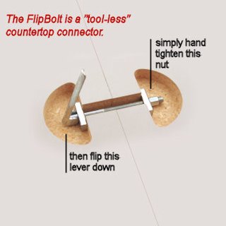 Flip Bolt in up position