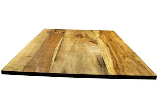 Custom island top constructed from Texas Pecan slabs. Softened edges and Tung-Oil/Citrus finish