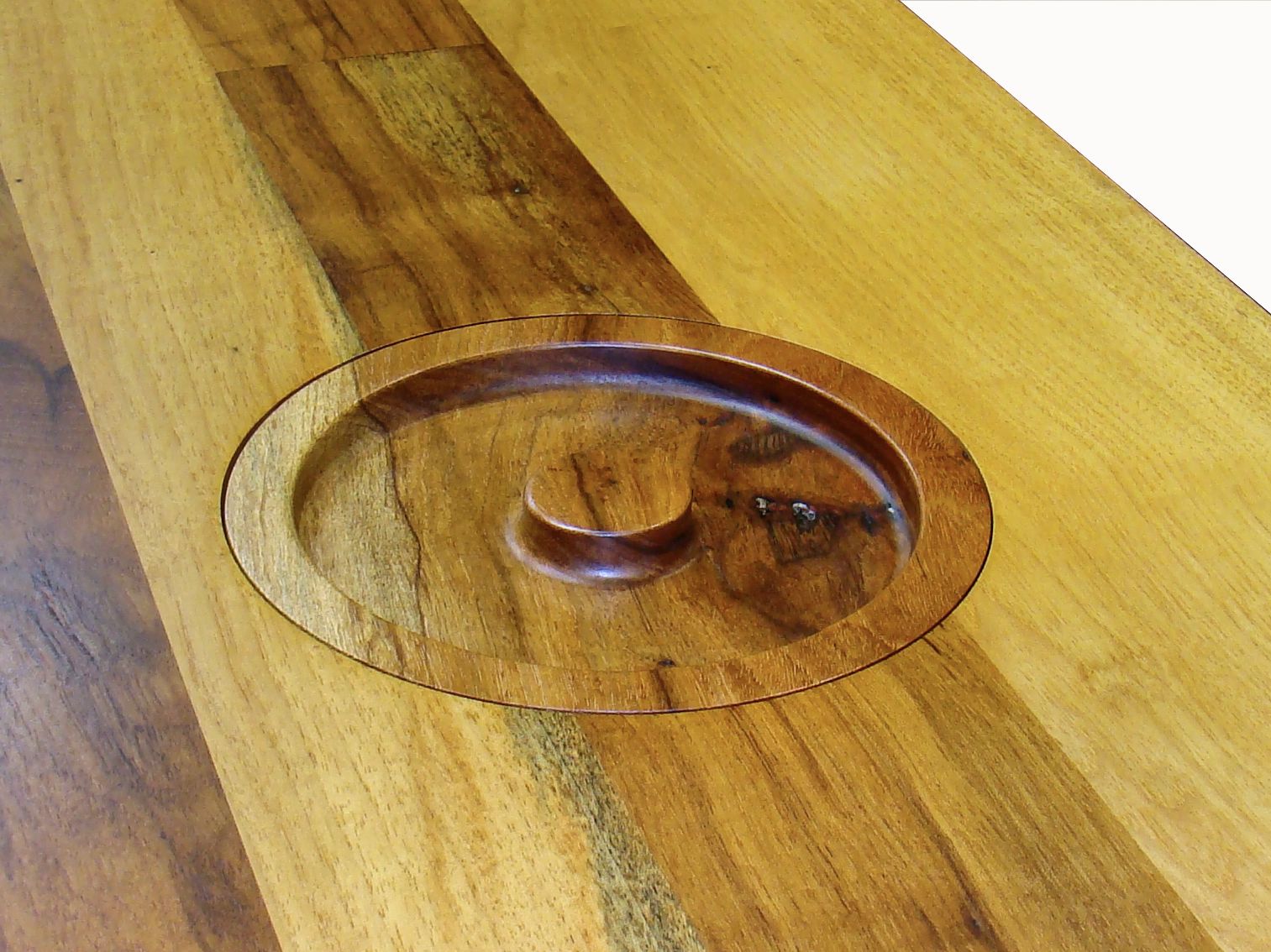 Custom Wood Countertop Options Trash Holes