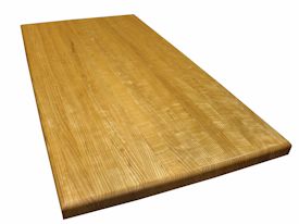 Ash edge grain custom wood island top.