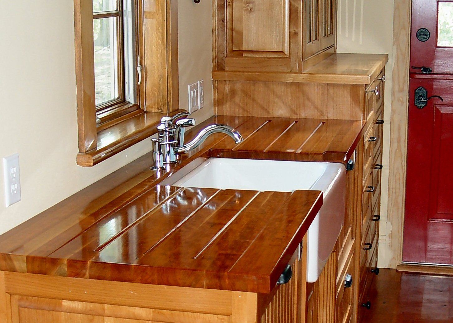 Cherry Wood Countertop Photo Gallery By Devos Custom Woodworking