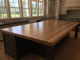 hard-maple Wood Slab Floating Countertop