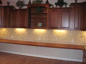 Jatoba edge grain desk top