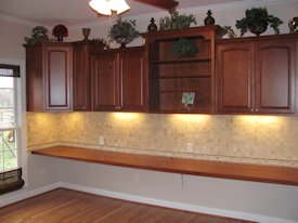 Jatoba edge grain desk top