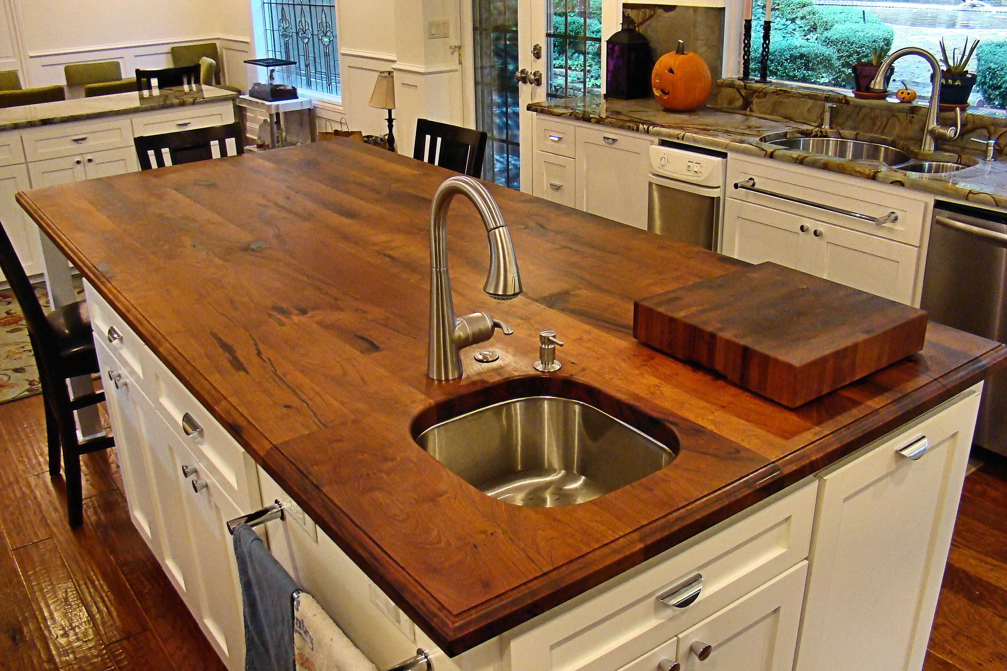 Sink Cutouts In Custom Wood Countertops