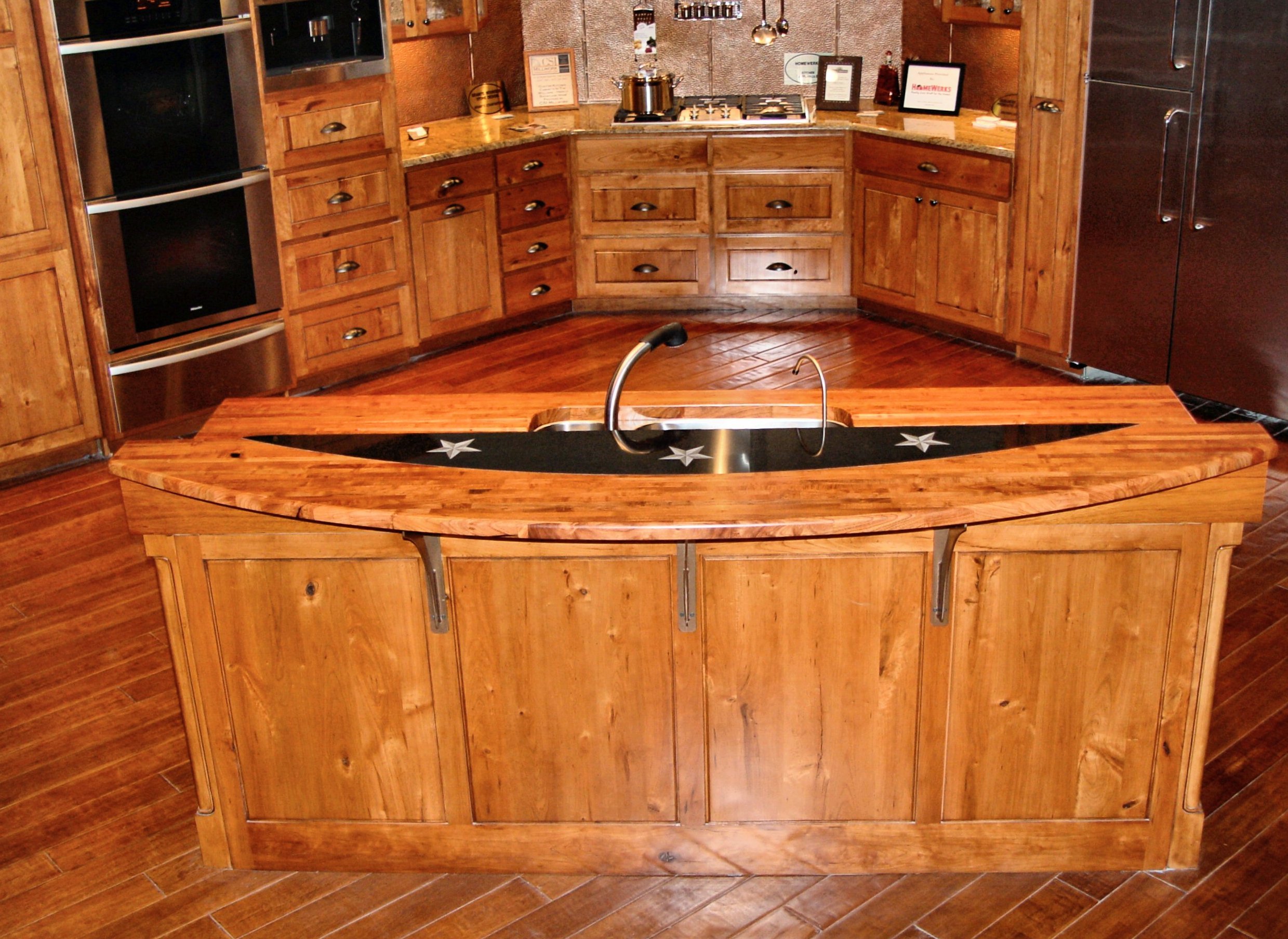 Custom Wood Countertop Options Marble Granite And Wood Inserts