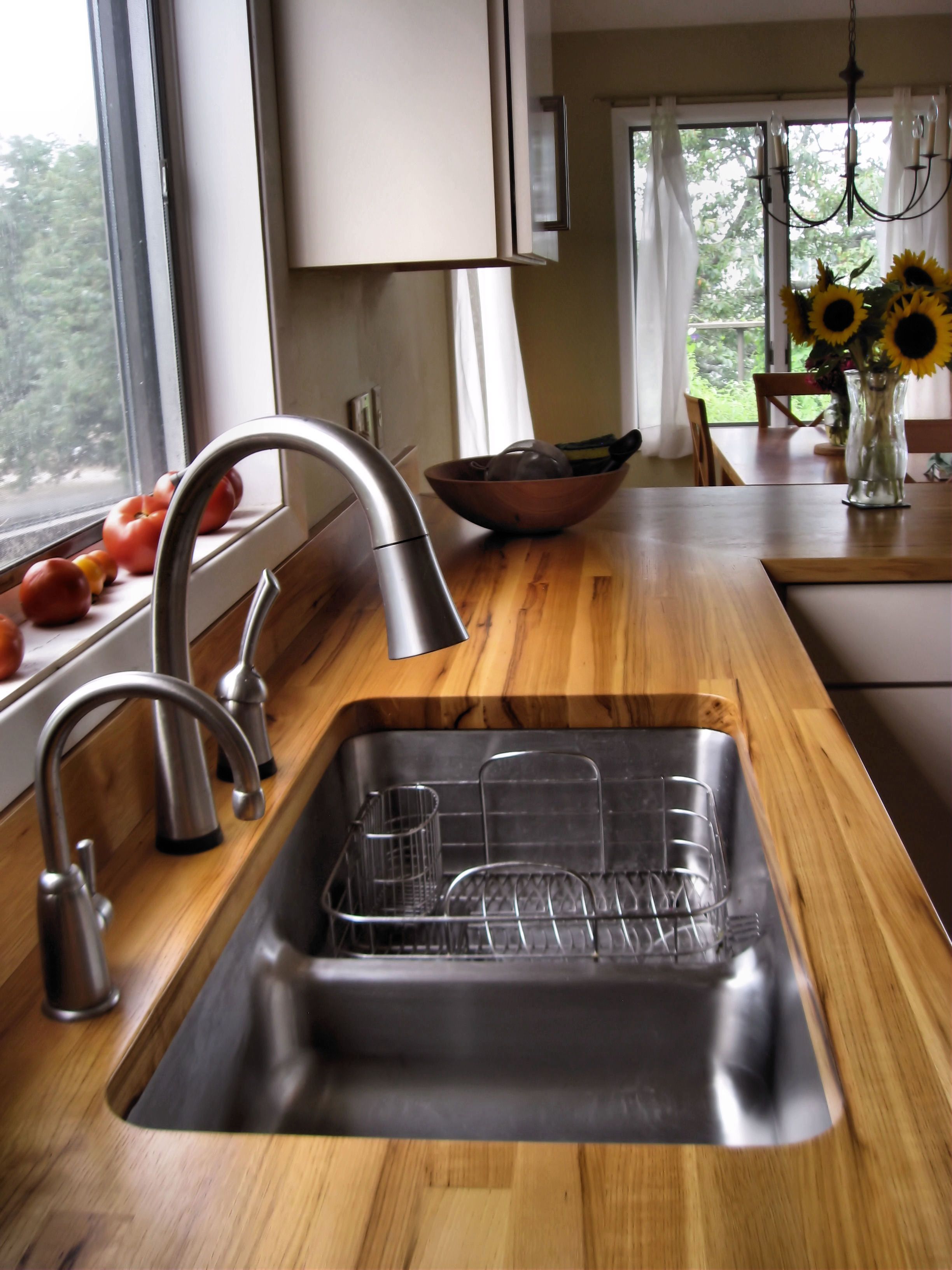 Sink Cutouts In Custom Wood Countertops