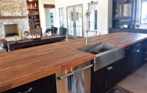 Edge Grain Reclaimed Boxcar Flooring Wood Countertop