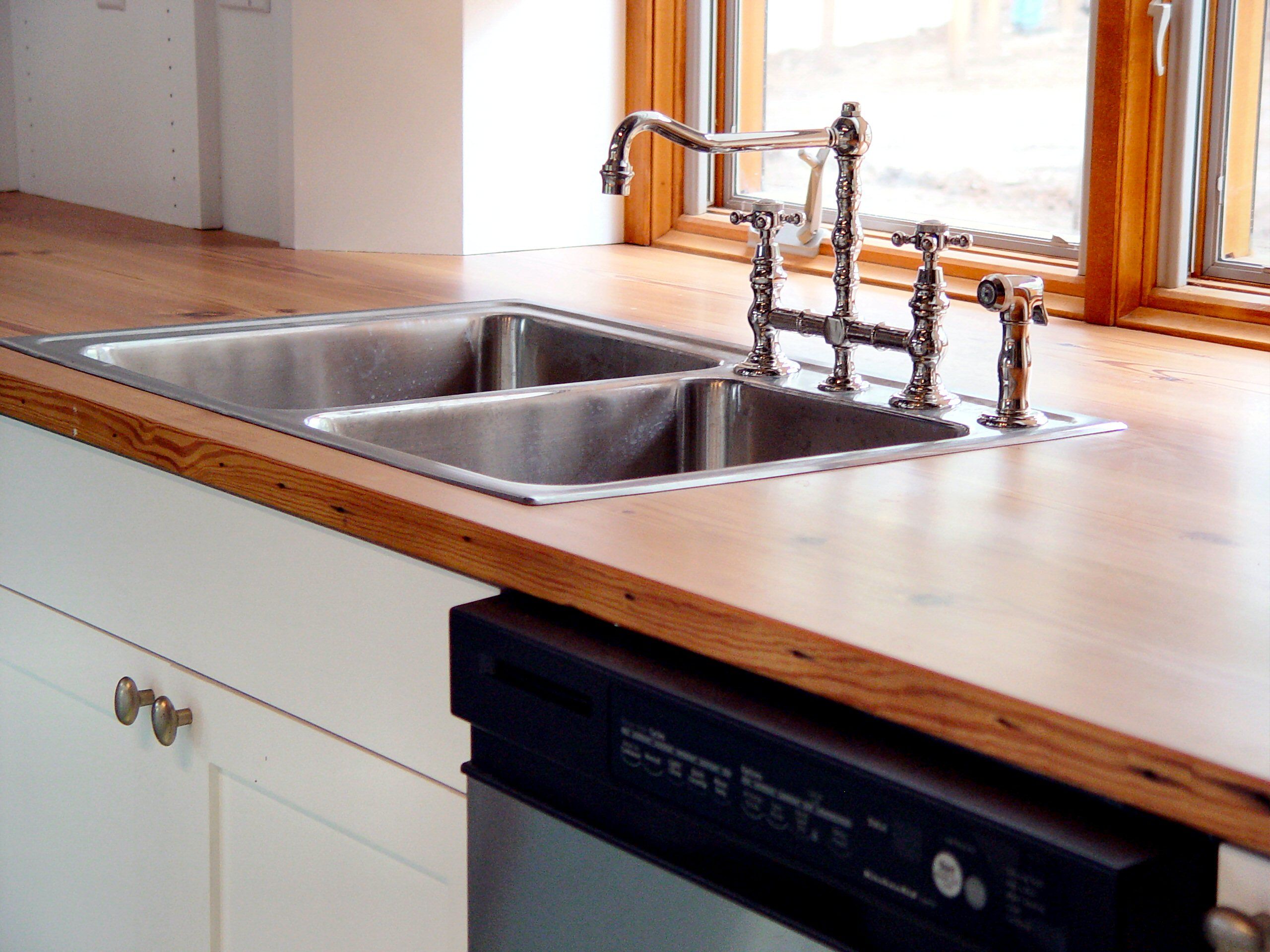 Sink Cutouts In Custom Wood Countertops