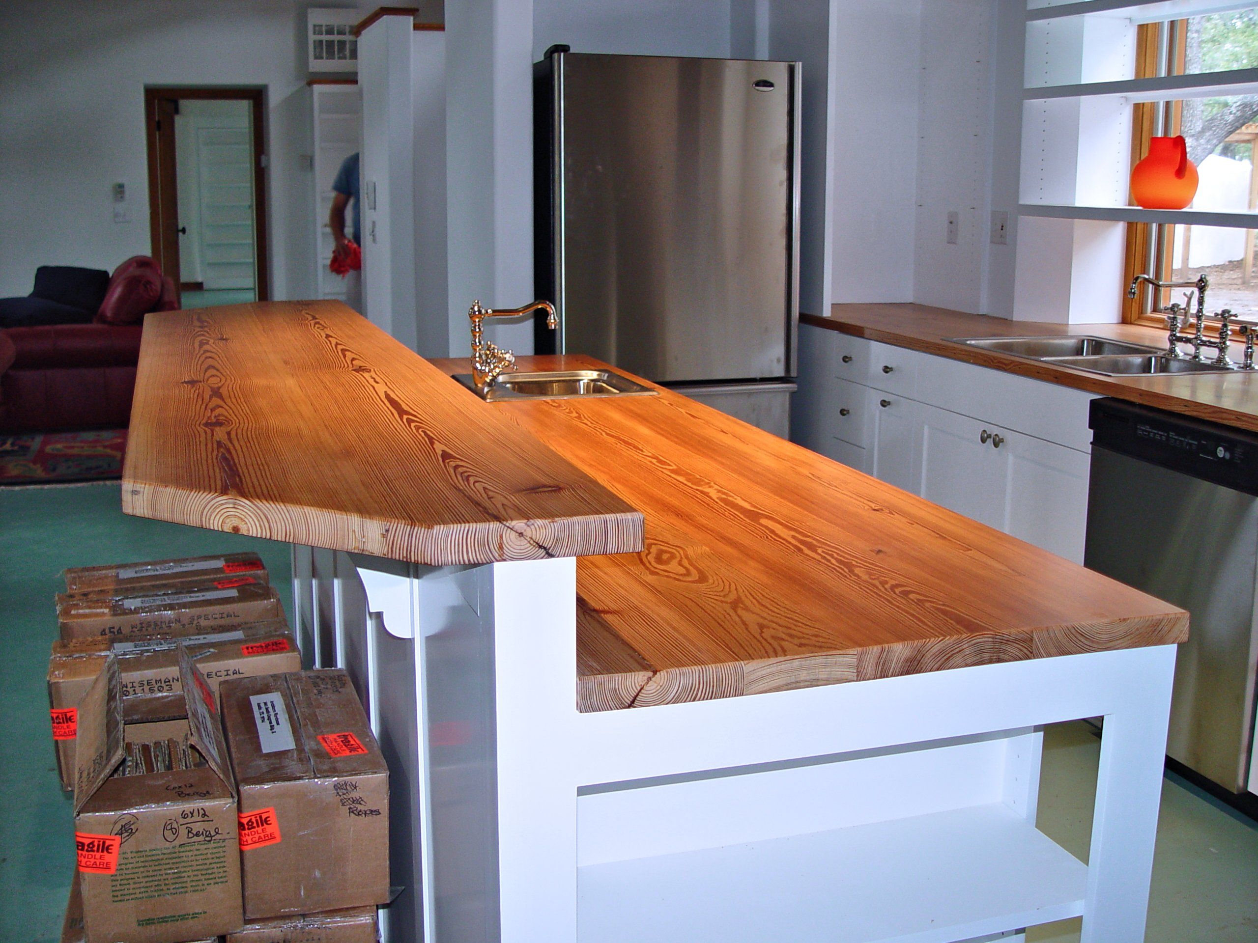 Pine Wood Pine Wood Kitchen Countertops