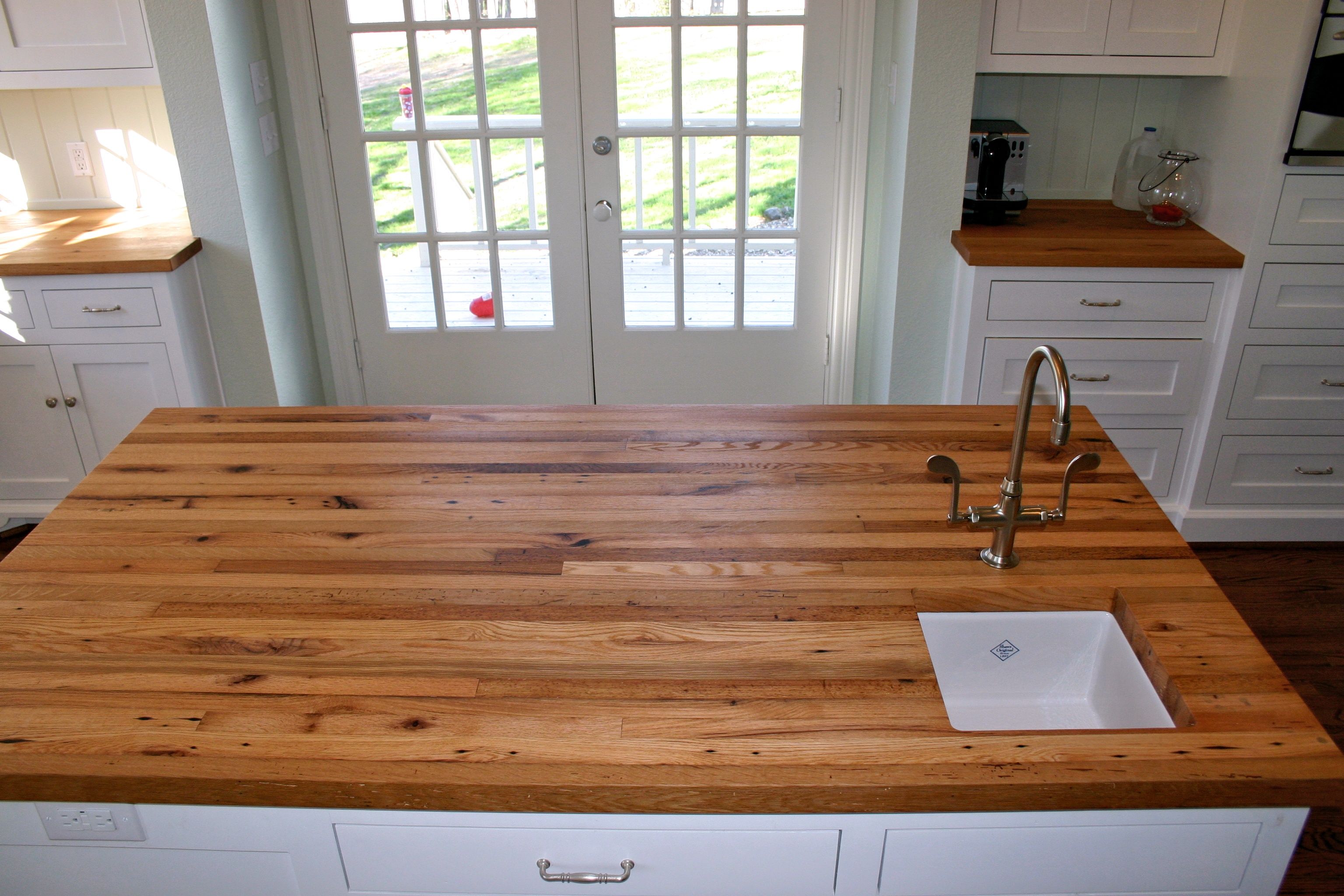 Reclaimed White Oak Wood Countertop Photo Gallery By Devos Custom