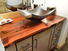 Photo Gallery of Red Cedar Wood countertops