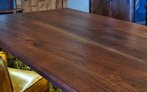 Slab Walnut Wood Island Countertop