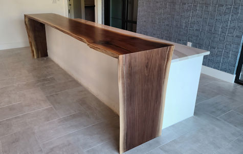 Slab Walnut Wood Countertop