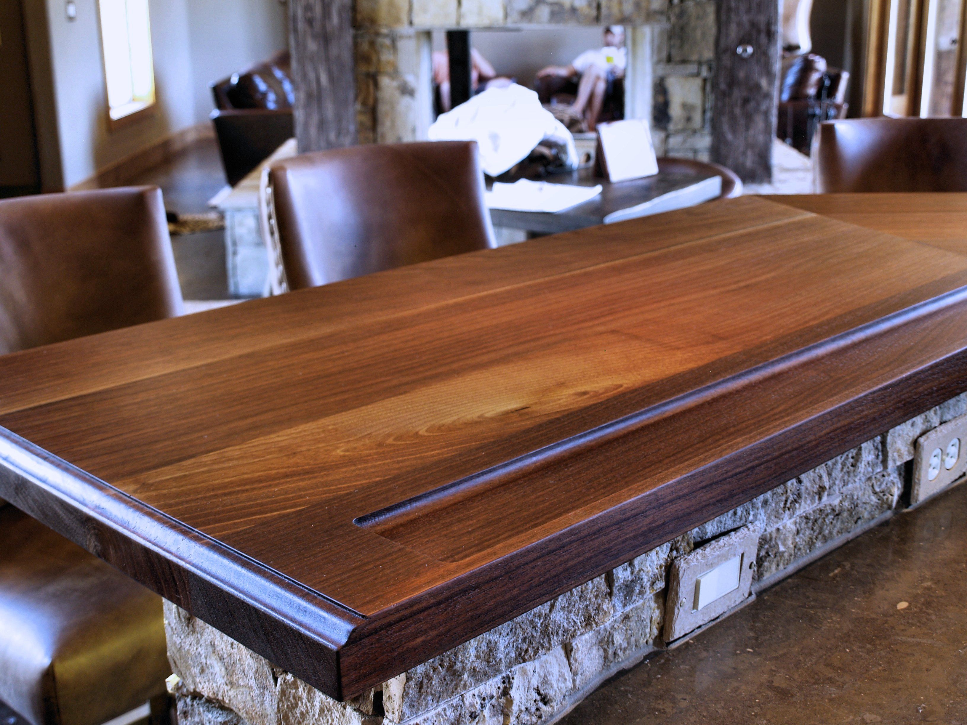 Slab Walnut Wood Countertop Photo Gallery By Devos Custom Woodworking