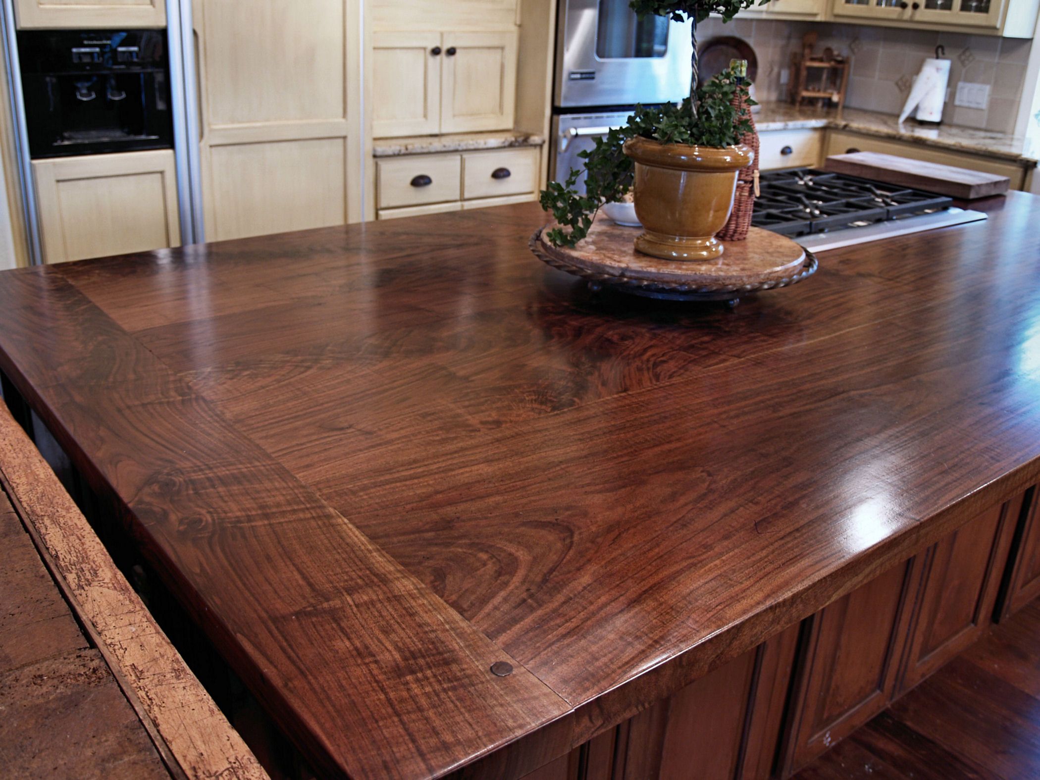 Slab Walnut Wood Countertop Photo Gallery By Devos Custom Woodworking