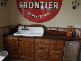 Slab Walnut face grain custom wood countertop.