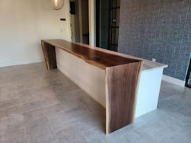 Slab Walnut Wood Slab Floating Countertop