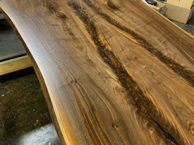 Slab Walnut Wood Slab Floating Countertop