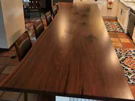 Slab Walnut Wood Slab Floating Countertop