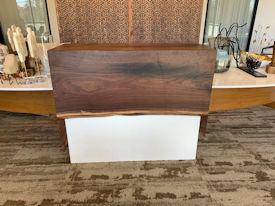 Slab Walnut Wood Slab Floating Countertop