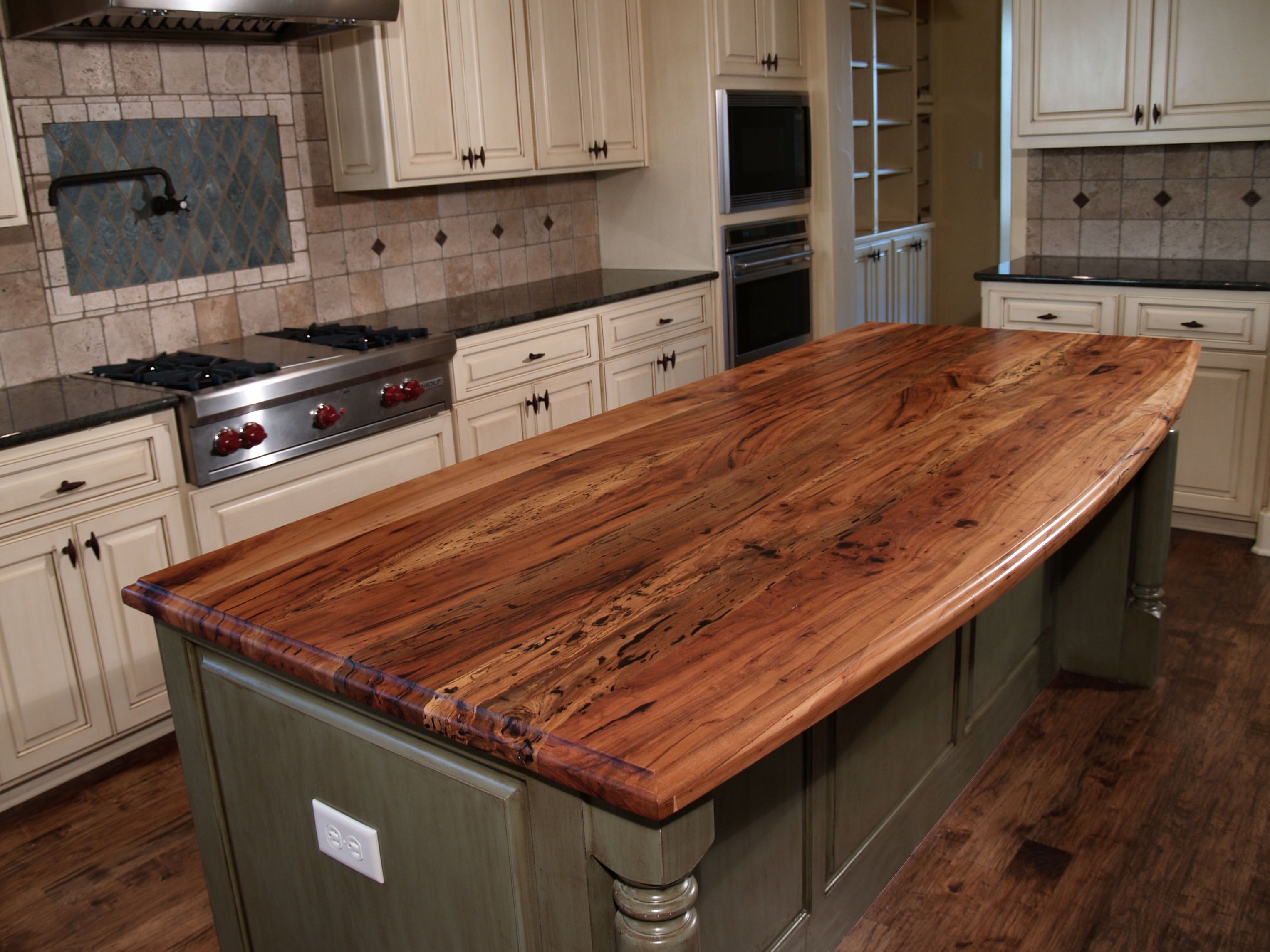 Spalted Pecan Wood Countertop Photo Gallery By Devos Custom