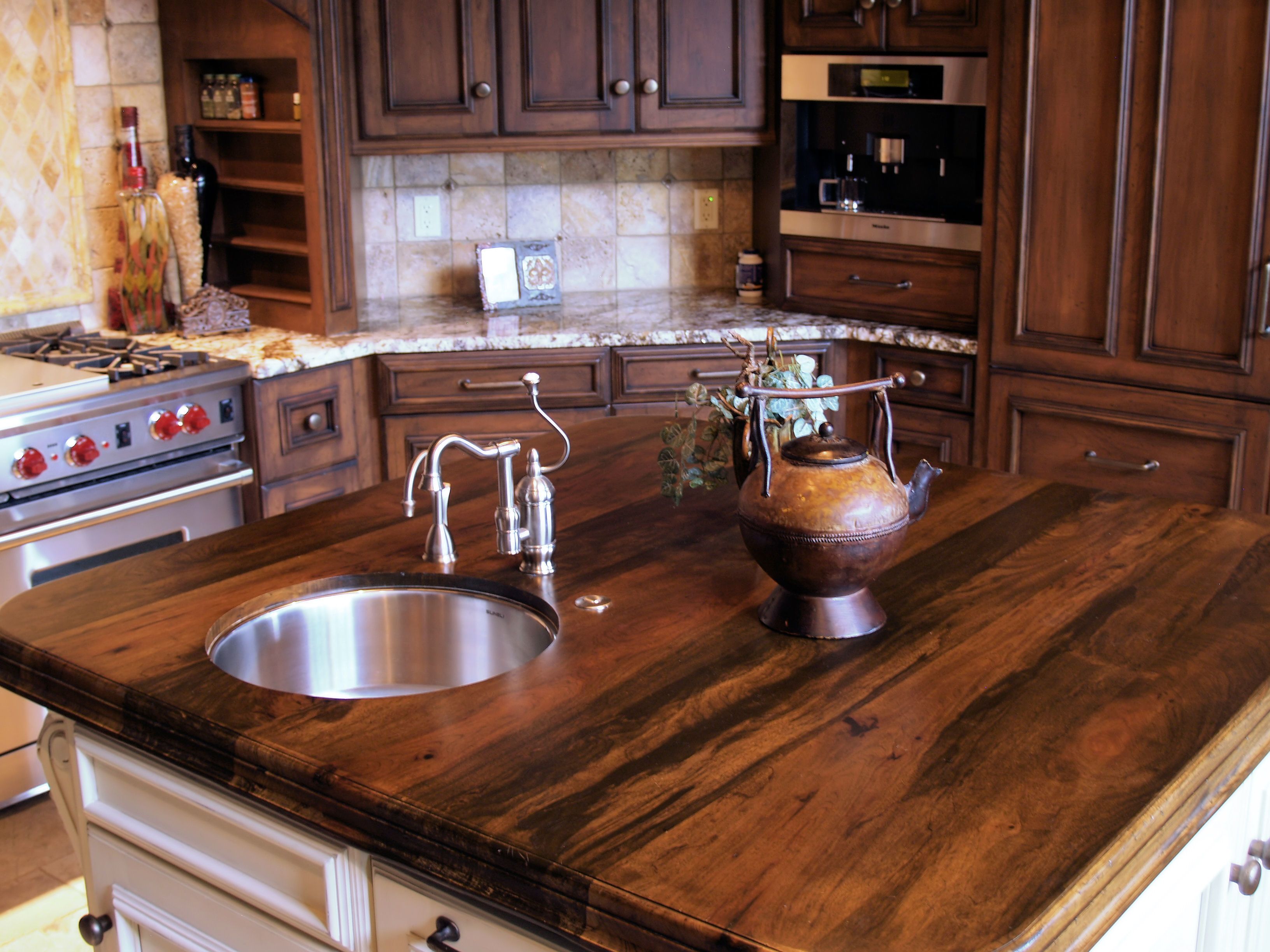 Spalted Pecan Wood Countertop Photo Gallery By Devos Custom