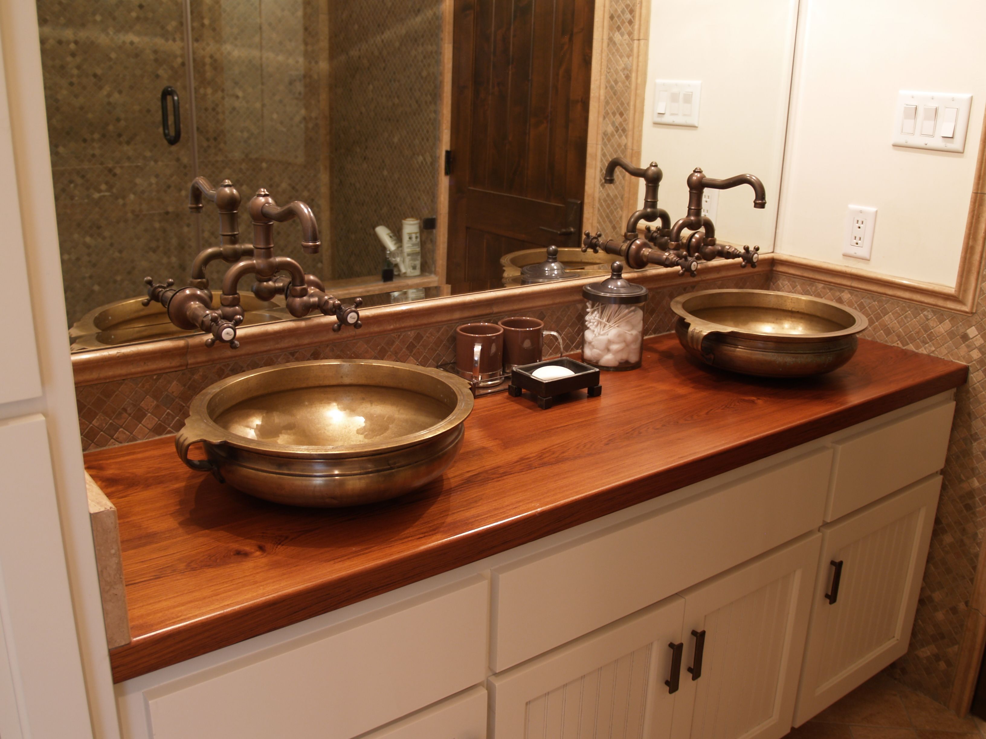 Sink Cutouts In Custom Wood Countertops