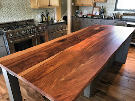 tx-pecan  Wood Slab Floating Countertop