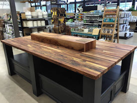 tx-pecan  Wood Slab Floating Countertop