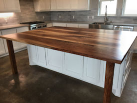 tx-pecan  Wood Slab Floating Countertop