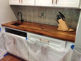 tx-pecan  Wood Slab Floating Countertop