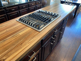 tx-pecan  Wood Slab Floating Countertop