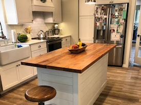 tx-pecan  Wood Slab Floating Countertop