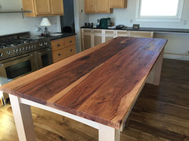 tx-pecan  Wood Slab Floating Countertop