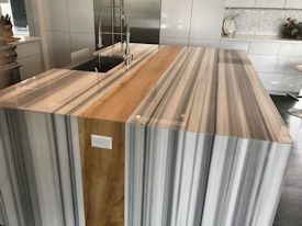 tx-pecan  Wood Slab Floating Countertop