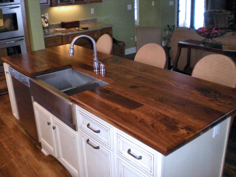 Sink Cutouts In Custom Wood Countertops