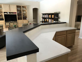 wenge  Wood Slab Floating Countertop