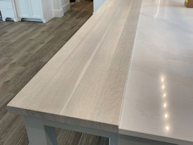 white-oak  Wood Slab Floating Countertop