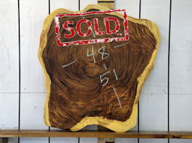 Guanacaste Live Edge Wood Slab - H15086