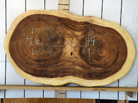 Guanacaste Live Edge Wood Slab - H15211