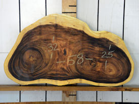 Guanacaste Live Edge Wood Slab - H15309