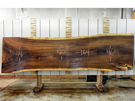 Guanacaste Live Edge Wood Slab - J16277