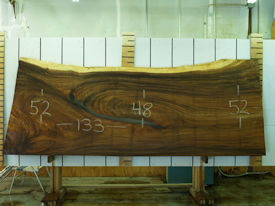 Guanacaste Live Edge Wood Slab - J16297