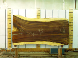 Guanacaste Live Edge Wood Slab - J16324