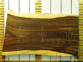 Guanacaste Live Edge Wood Slab - J16325