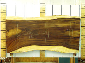 Guanacaste Live Edge Wood Slab - J16332